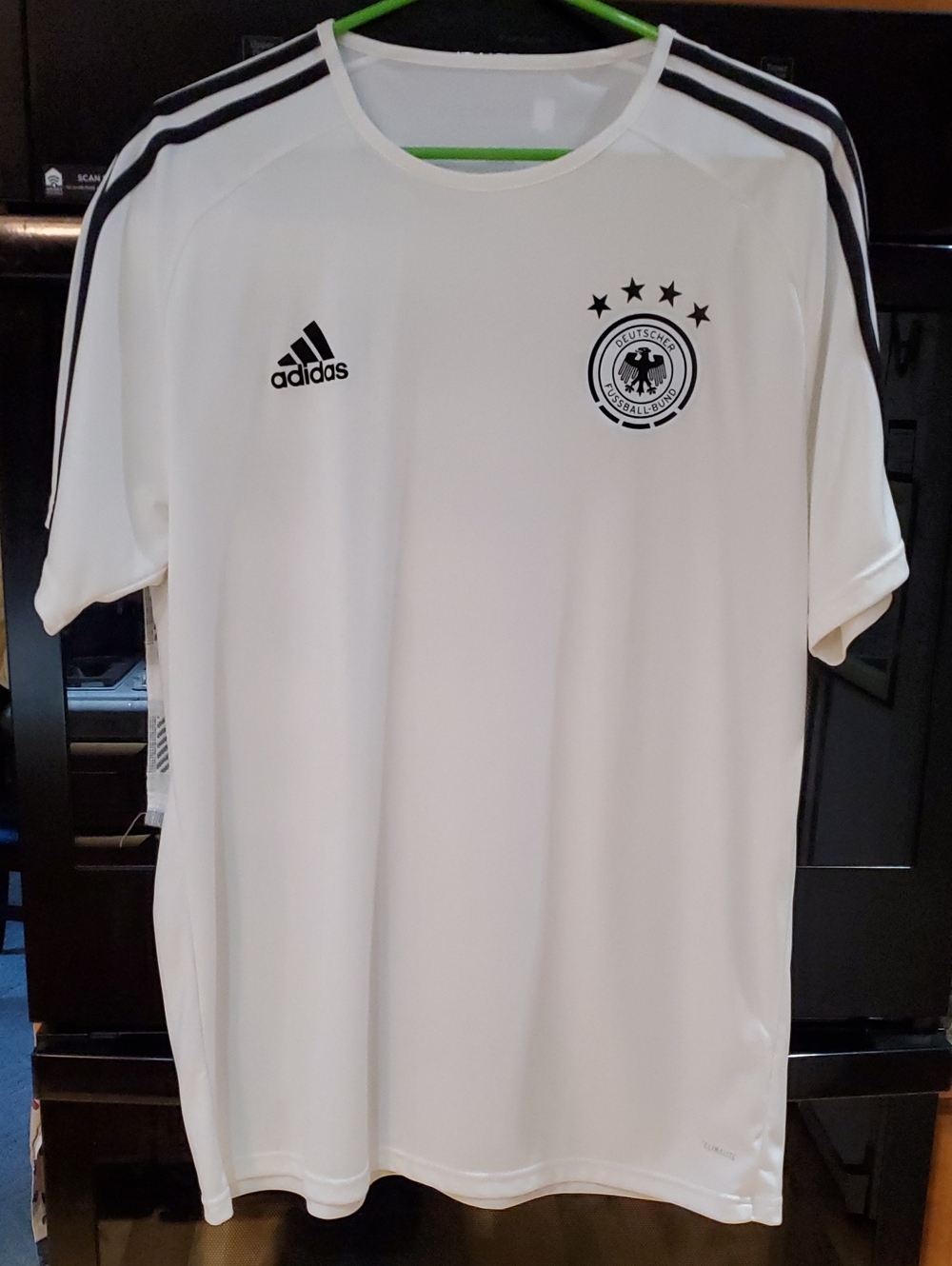 adidas Germany National Team Home Soccer Jersey in White & Black